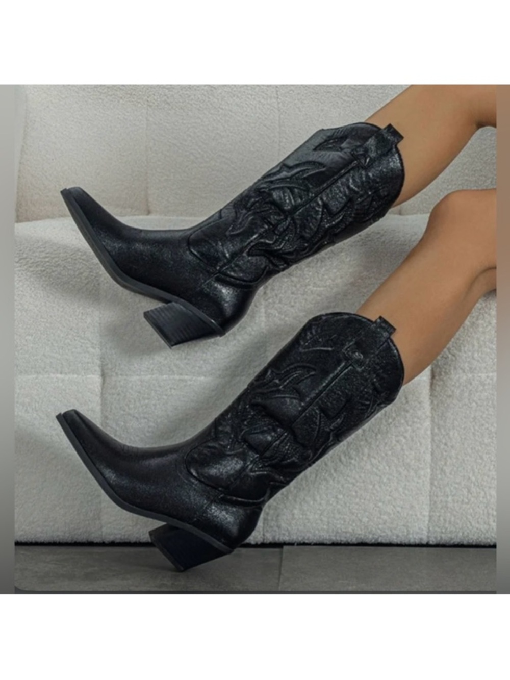 Sam Eldeman James Western Boots Size 9.5 - Picture 3 of 10